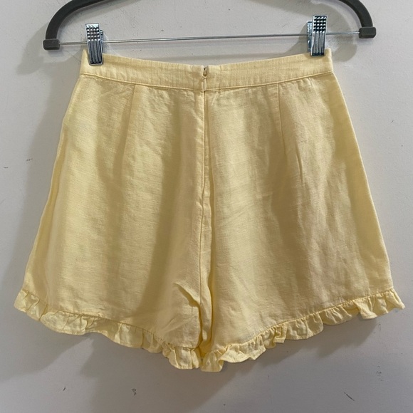 Aritzia Sunday Best Shorts Sz 2 Lyocell Linen #506 - Picture 9 of 12